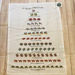 A Texas Christmas kitchen towel 🎅
